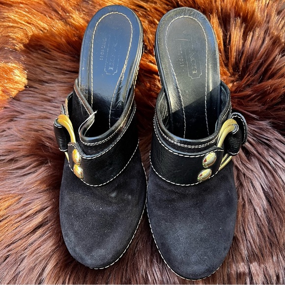 COACH “Claude” Suede Mules - Picture 2 of 13